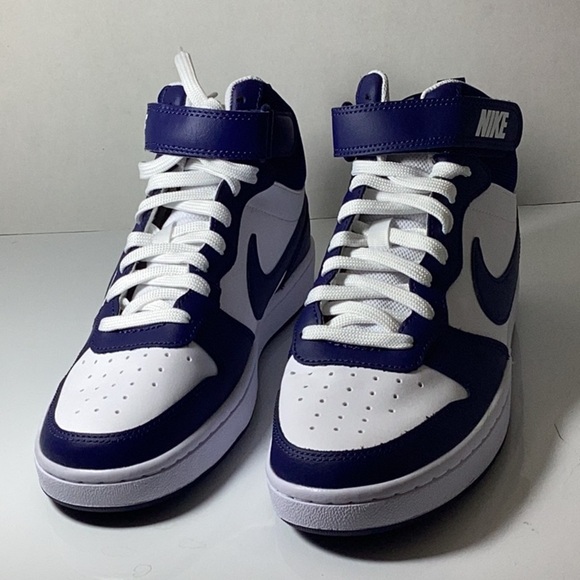 NIKE
COURT BOROUGH MID 2 SNEAKER BLUE/WHITE - Picture 7 of 12
